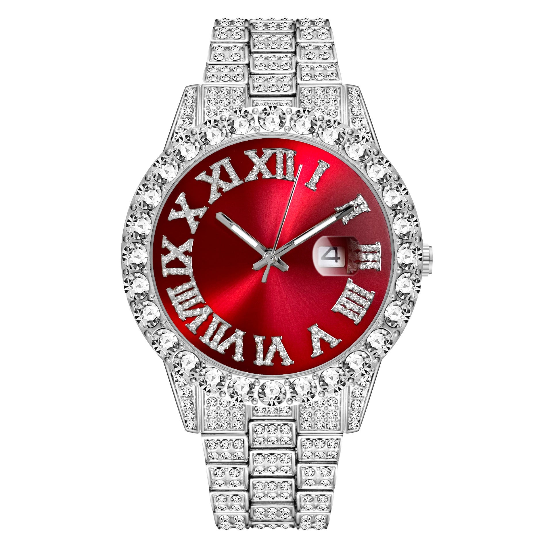 'ICY GIRL' WATCH-GOLD/RED