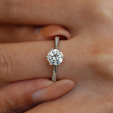 'LITTLE ME' RING - 1CT MOISSANITE