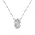 'ICED OVAL GEM' NECKLACE