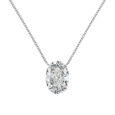 'ICED OVAL GEM' NECKLACE