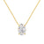 'ICED OVAL GEM' NECKLACE