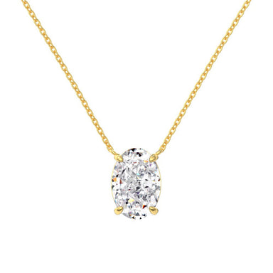 'ICED OVAL GEM' NECKLACE