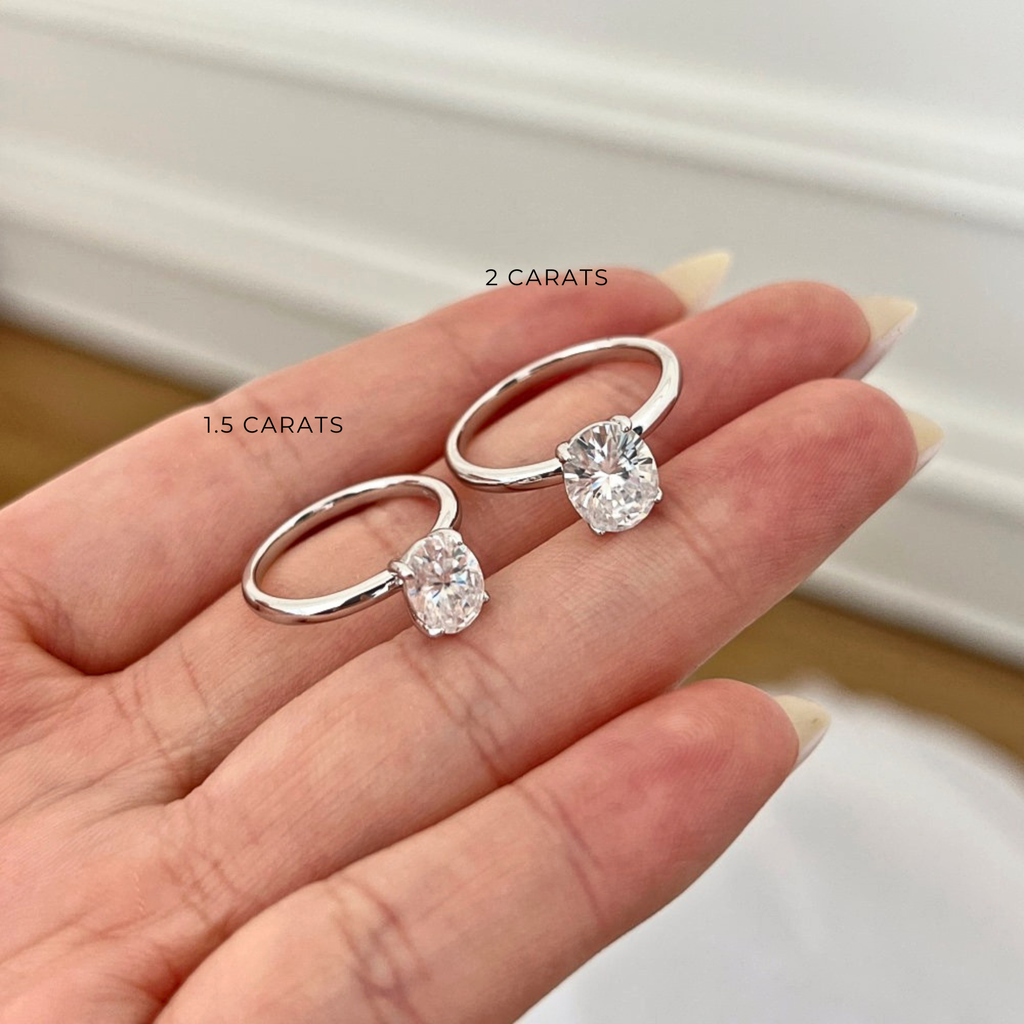'CLEAN GIRL' RING - MOISSANITE