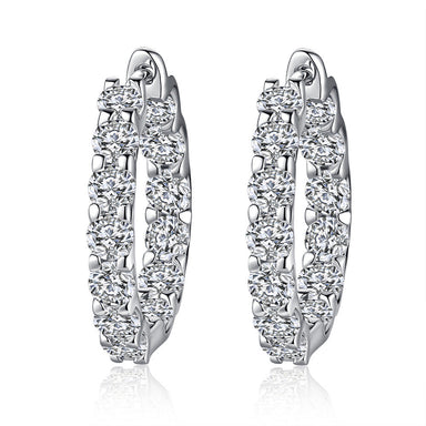 'THE PROPOSAL HOOPS‘ MOISSANITE EARRINGS