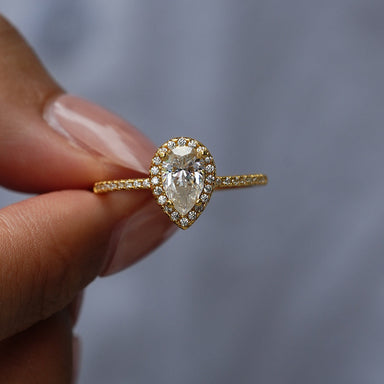 'PEARLUXE' RING - 1CT MOISSANITE