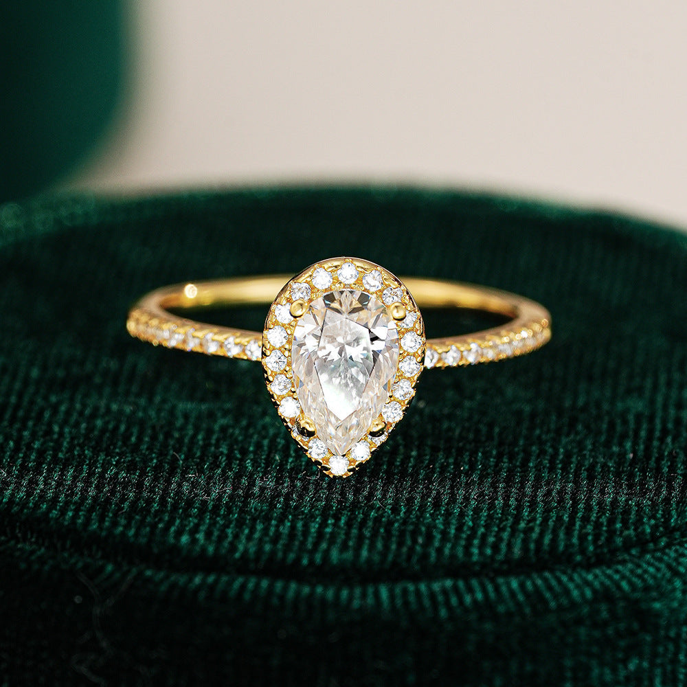 'PEARLUXE' RING - 1CT MOISSANITE