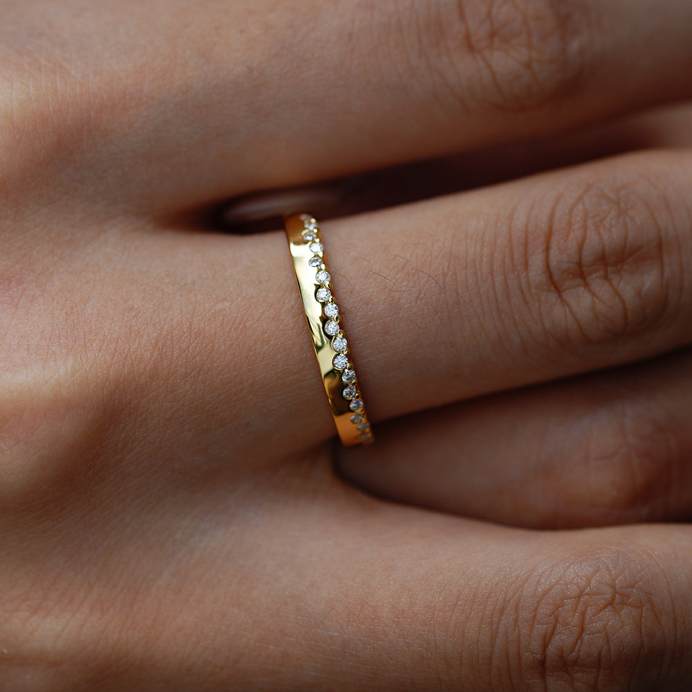 'GOLDEN MAGNOLIA' MOISSANITE RING