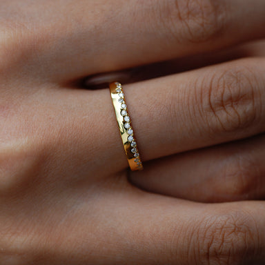 'GOLDEN MAGNOLIA' MOISSANITE RING