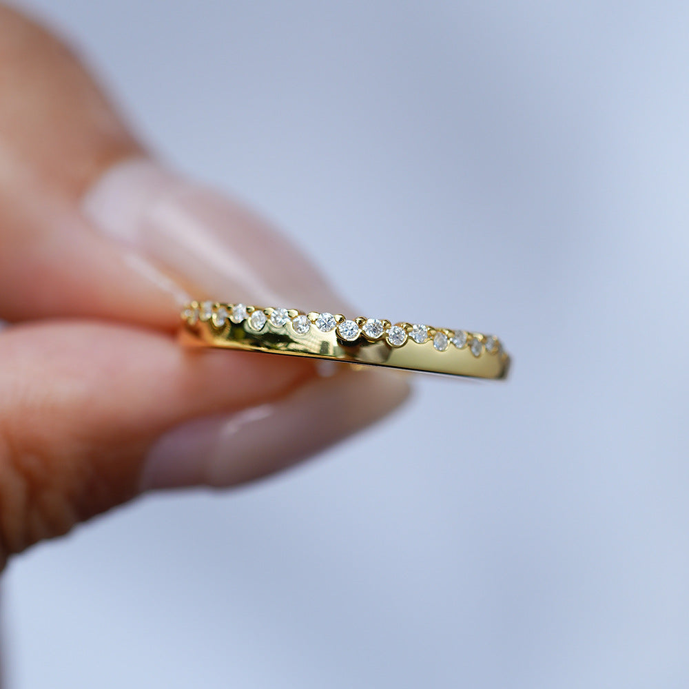 'GOLDEN MAGNOLIA' MOISSANITE RING