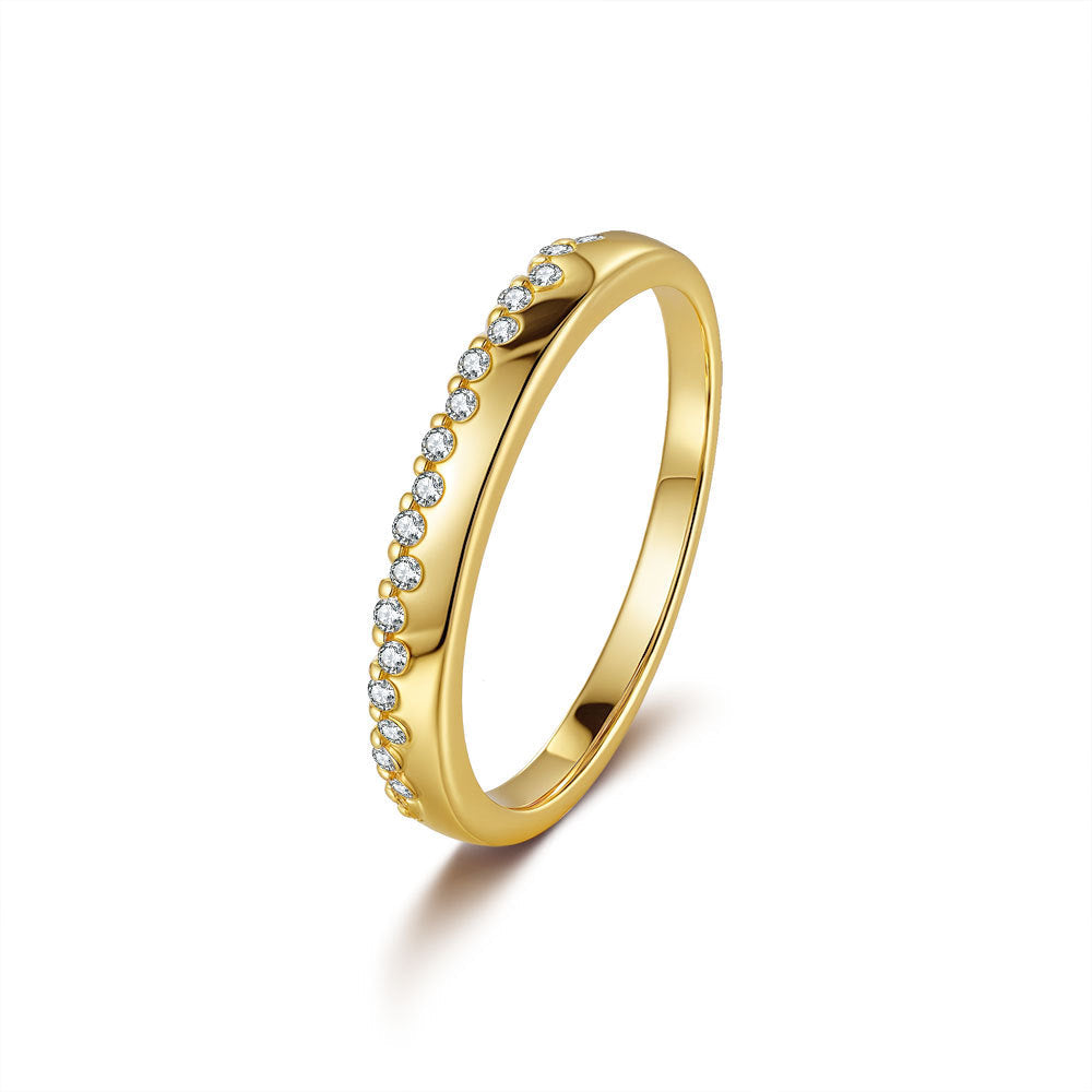 'GOLDEN MAGNOLIA' MOISSANITE RING