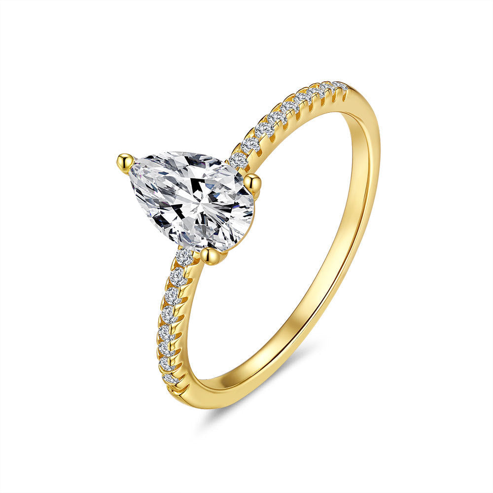'DAINTY DEW' MOISSANITE RING
