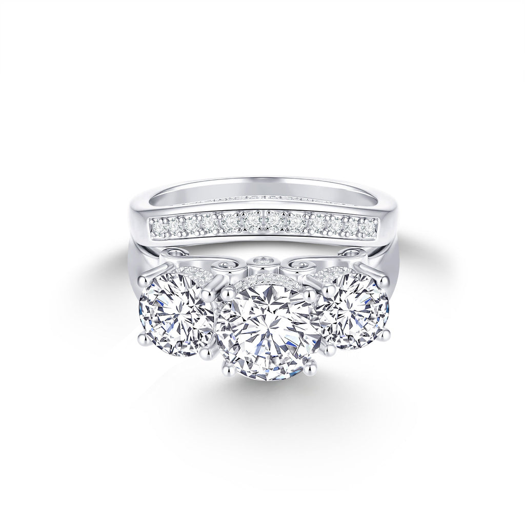 'INFINITE' MOISSANITE RING SET