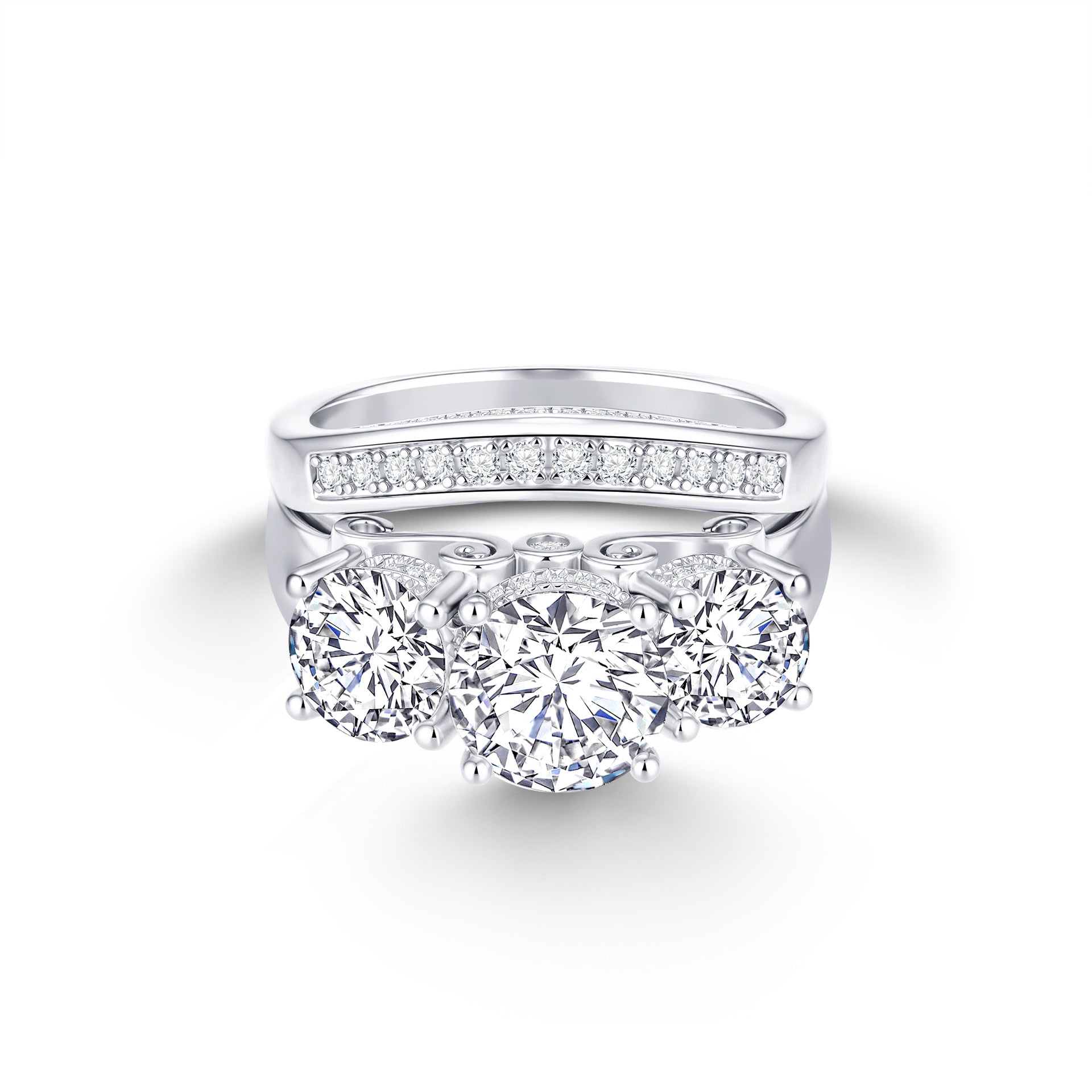 'INFINITE' MOISSANITE RING SET