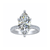 'VALENTINA' MOISSANITE RING