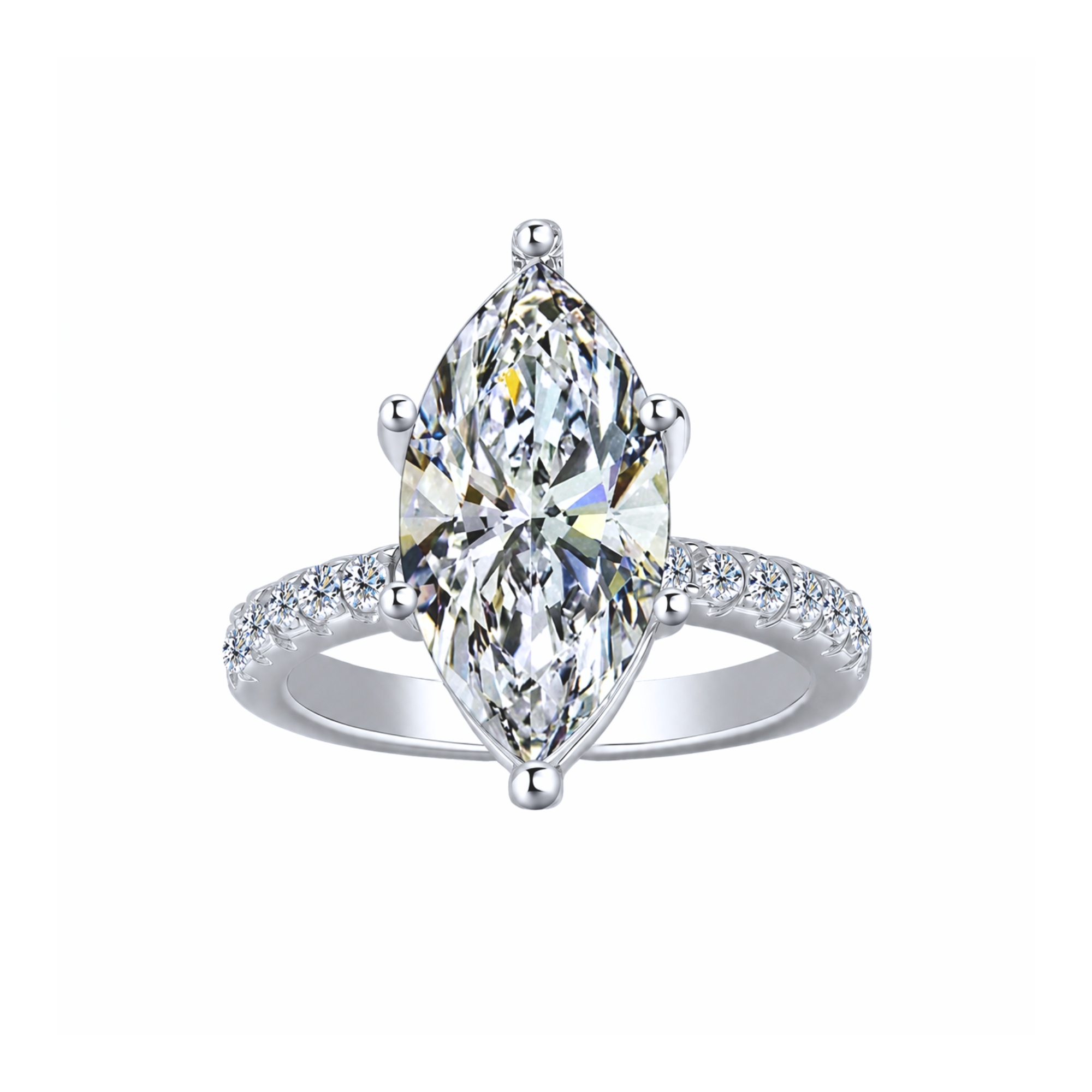 'VALENTINA' MOISSANITE RING