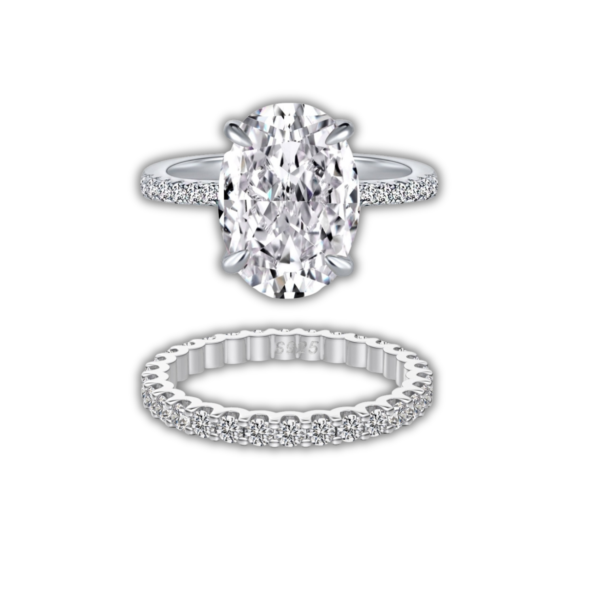 'FOREVER YOURS' RING SET - SILVER