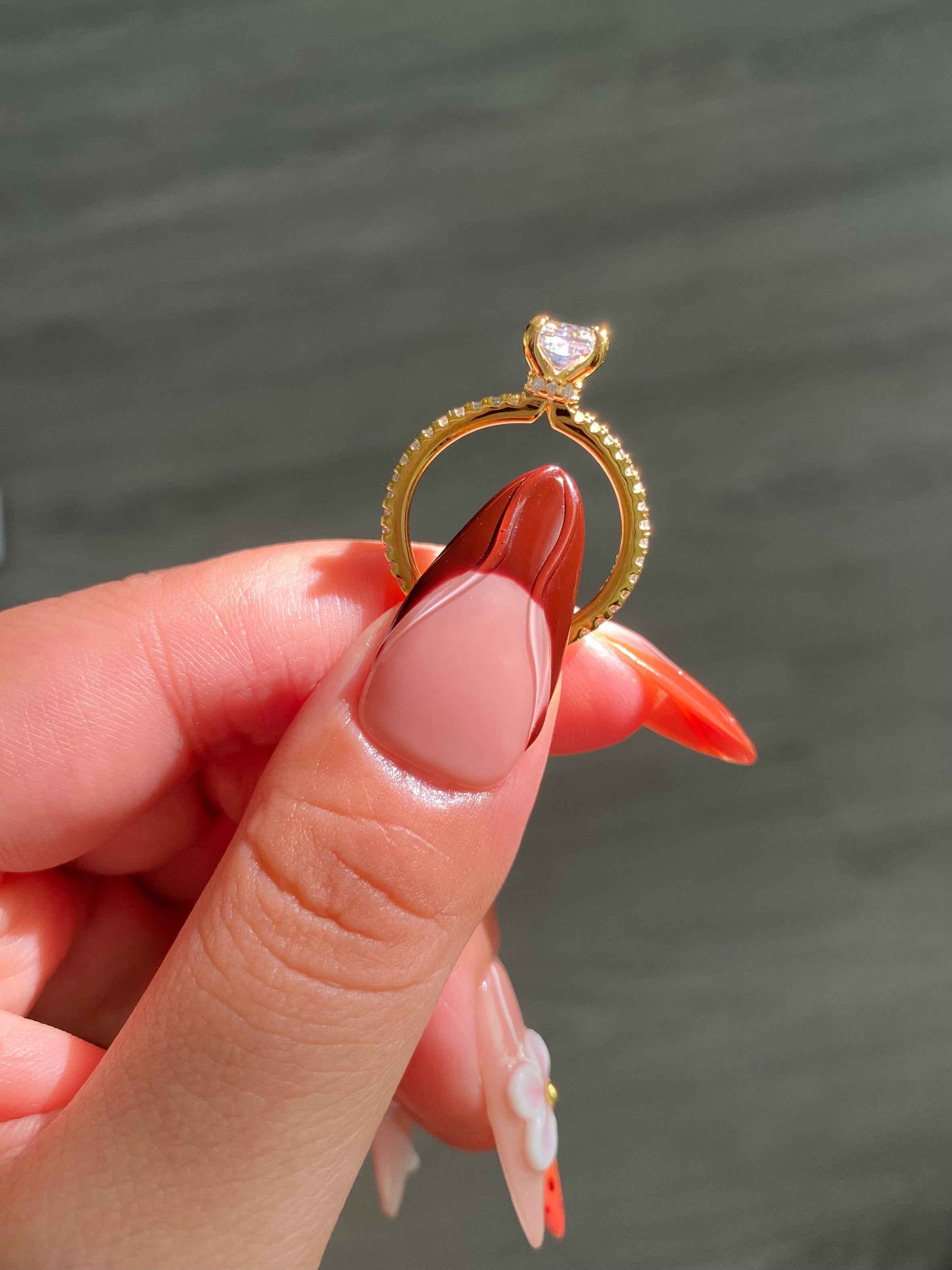 'TINY DIAMANTÉ' GOLD RING