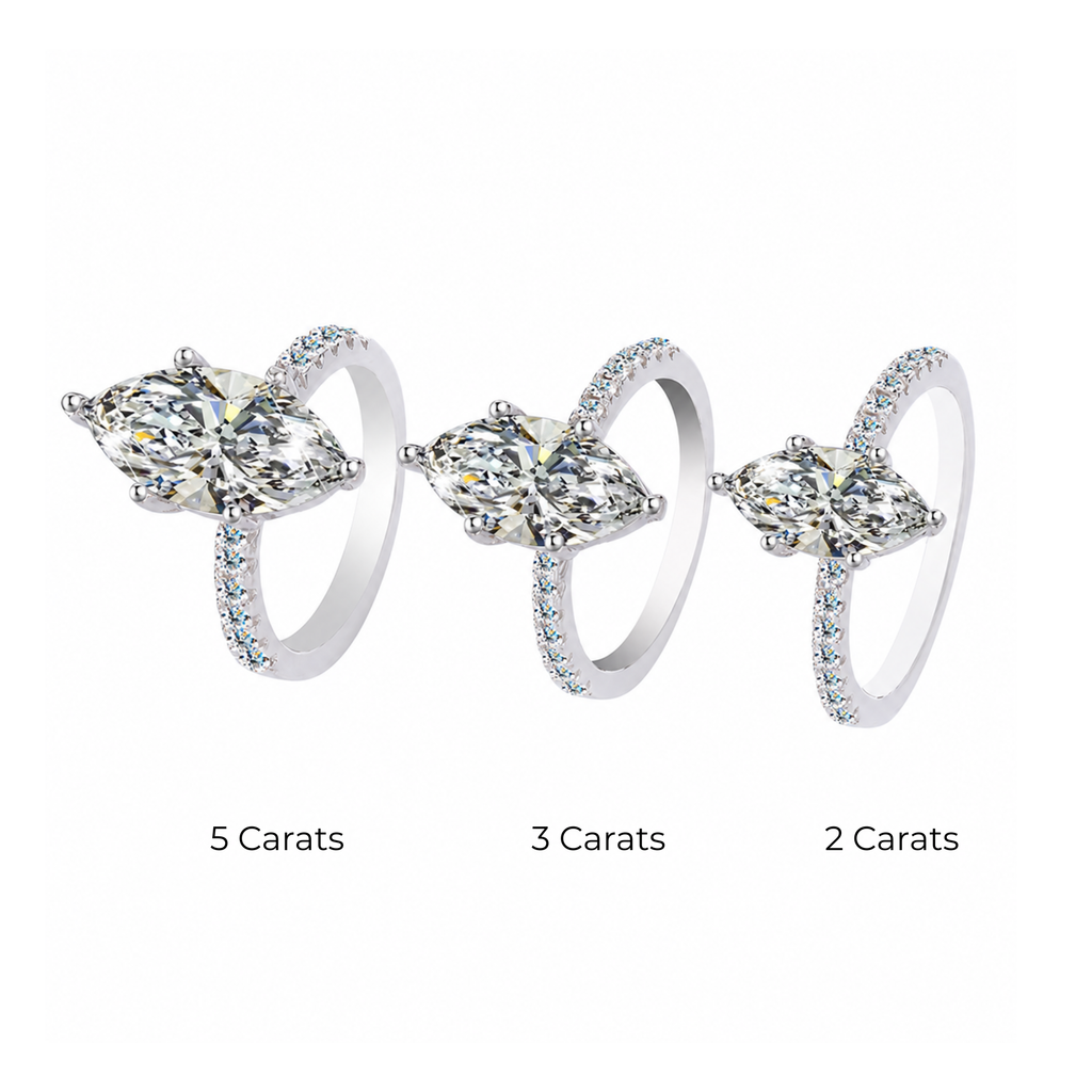 'VALENTINA' MOISSANITE RING
