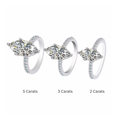 'VALENTINA' MOISSANITE RING
