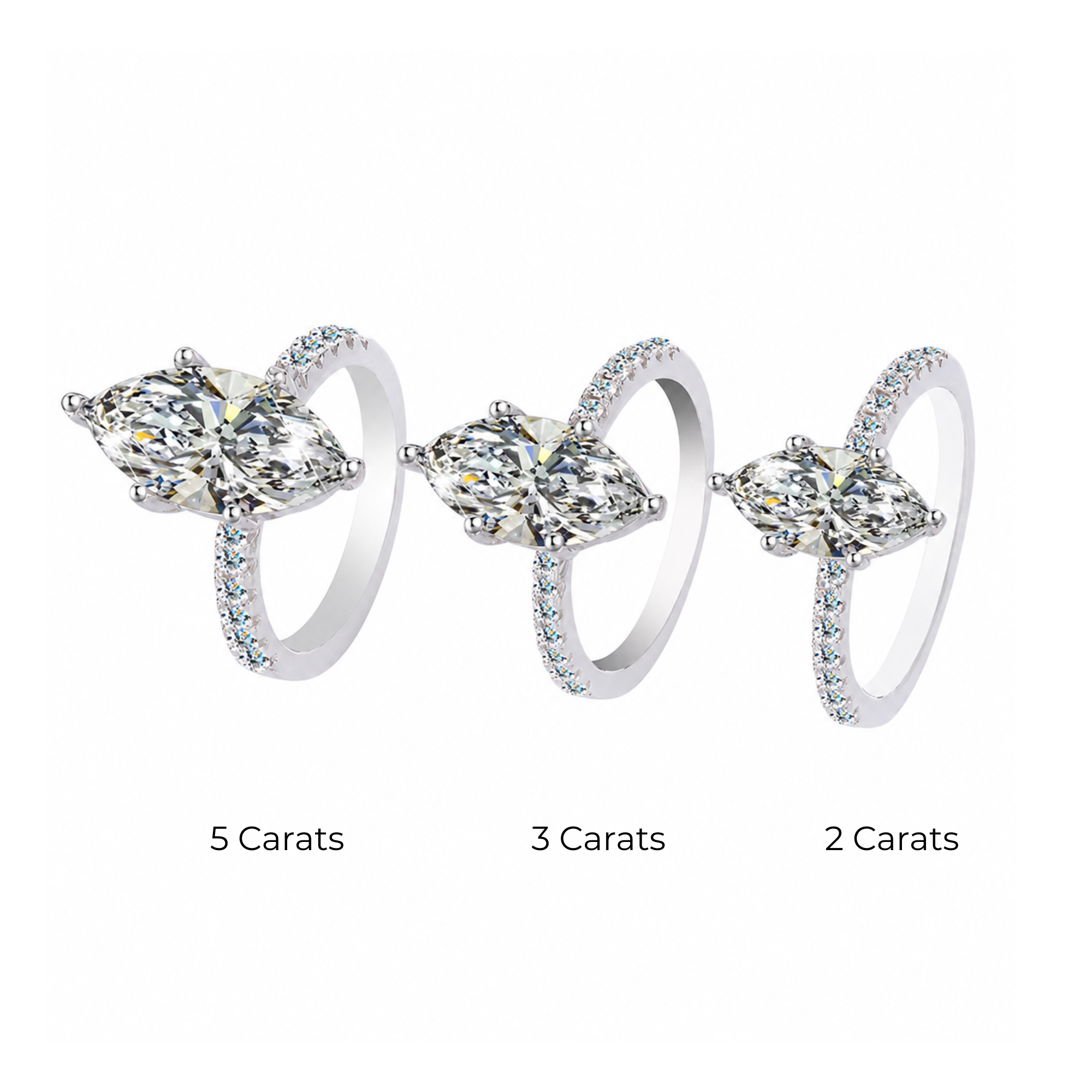 'VALENTINA' MOISSANITE RING