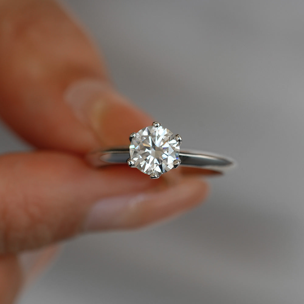 'LOVE FLEX' RING - 1CT MOISSANITE