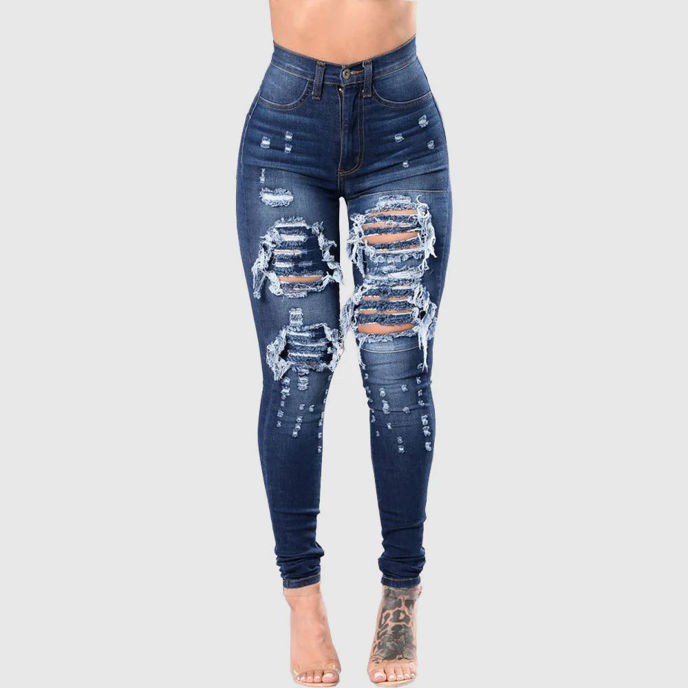 High Waist Ripped Jeans