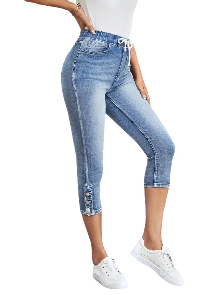 Calf-Length Jeans