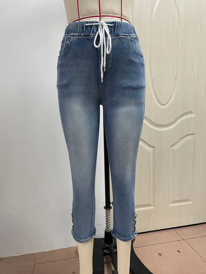 Calf-Length Jeans