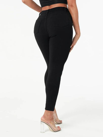 Black High Waist Skinny Jeans