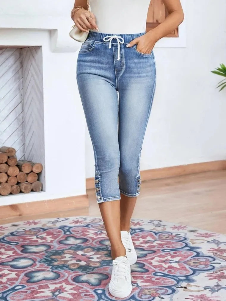 Calf-Length Jeans