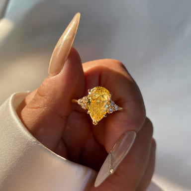 'GOLDEN TEARDROP' RING