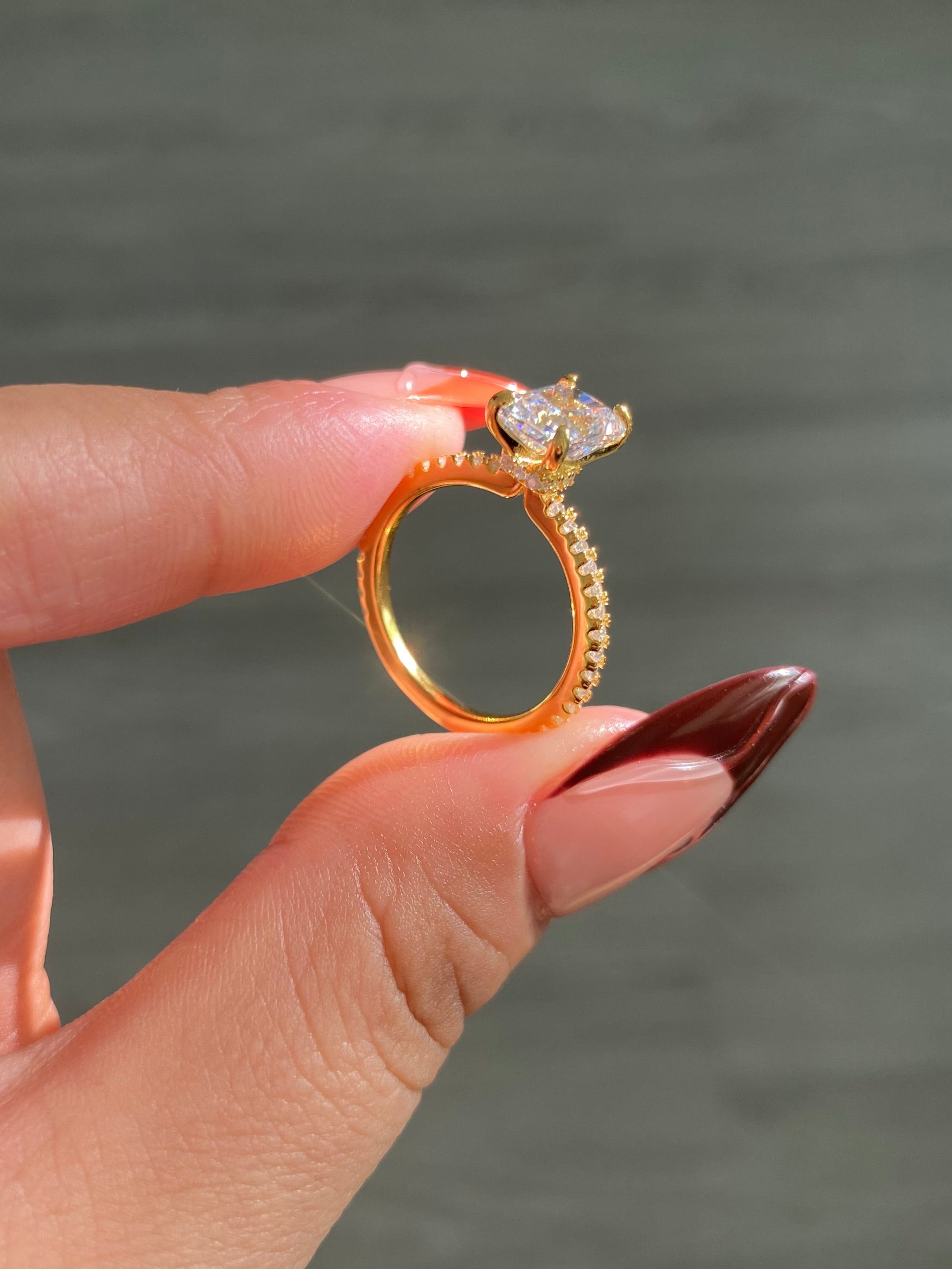 'TINY DIAMANTÉ' GOLD RING