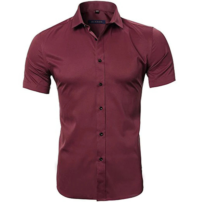 Purple Men's Bamboo Fiber Dress Shirt