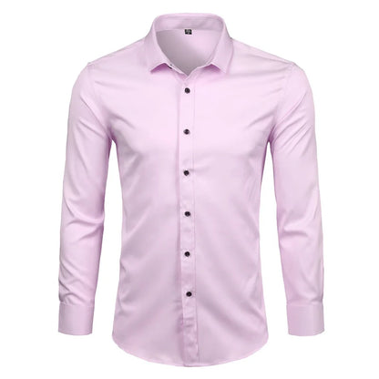 Purple Men's Bamboo Fiber Dress Shirt