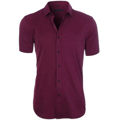 Purple Men's Bamboo Fiber Dress Shirt