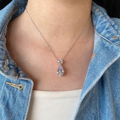 'CRYSTAL TEARDROP' NECKLACE