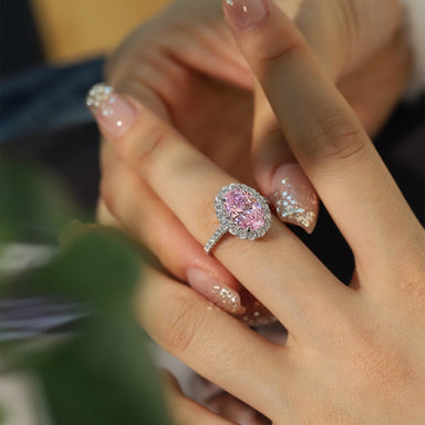 'BELLA' PINK ENGAGEMENT RING