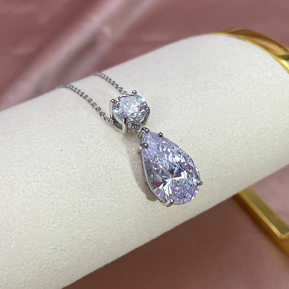 'CRYSTAL TEARDROP' NECKLACE