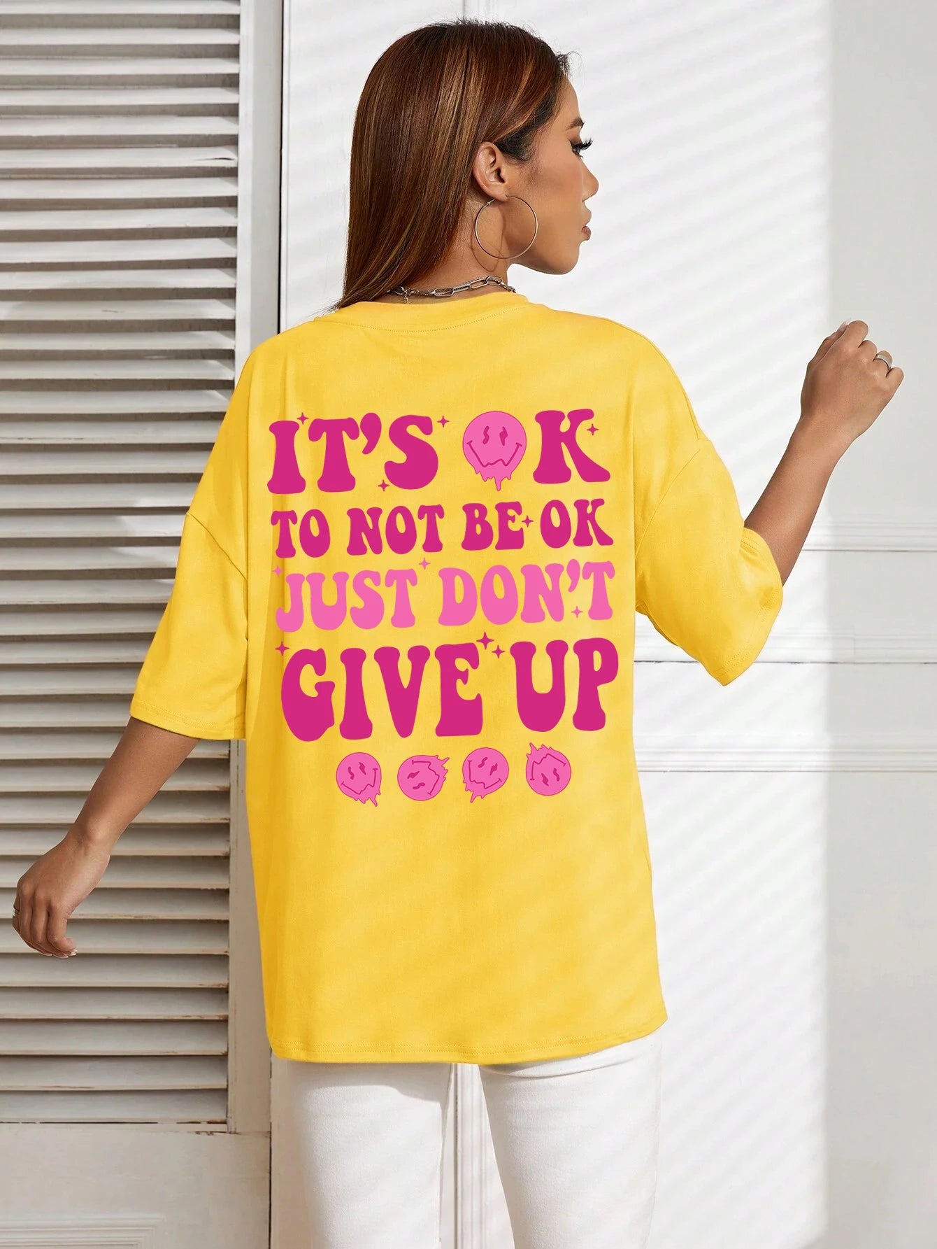 It'S Ok To Not Be Ok Just Don'T Give Upfemale Tshirt