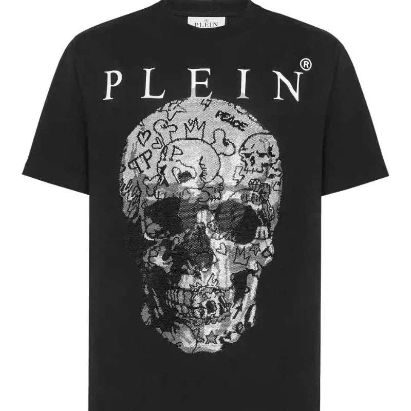 Men's Retro High Street T-shirt Skull