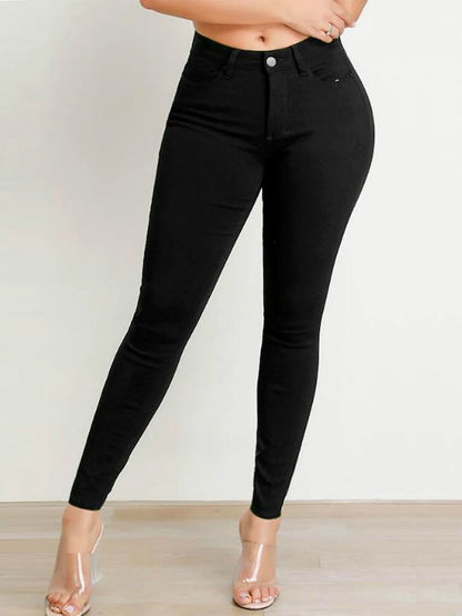 Black High Waist Skinny Jeans