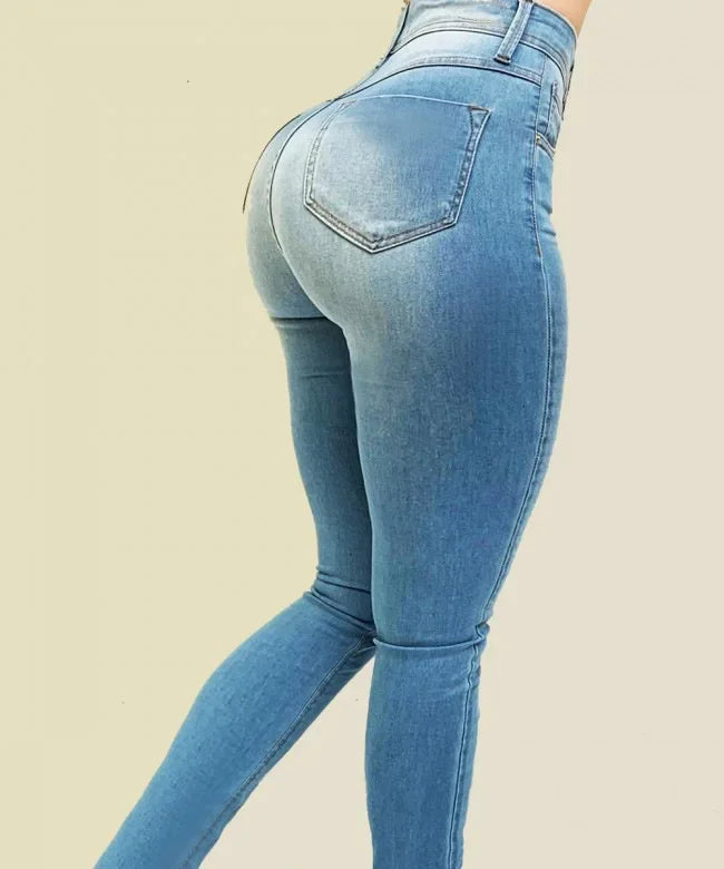 Pure color jeans