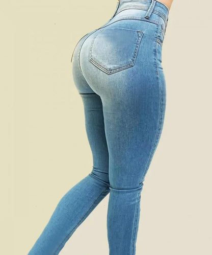 Pure color jeans