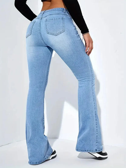 Flare Stretch Moustache Jeans