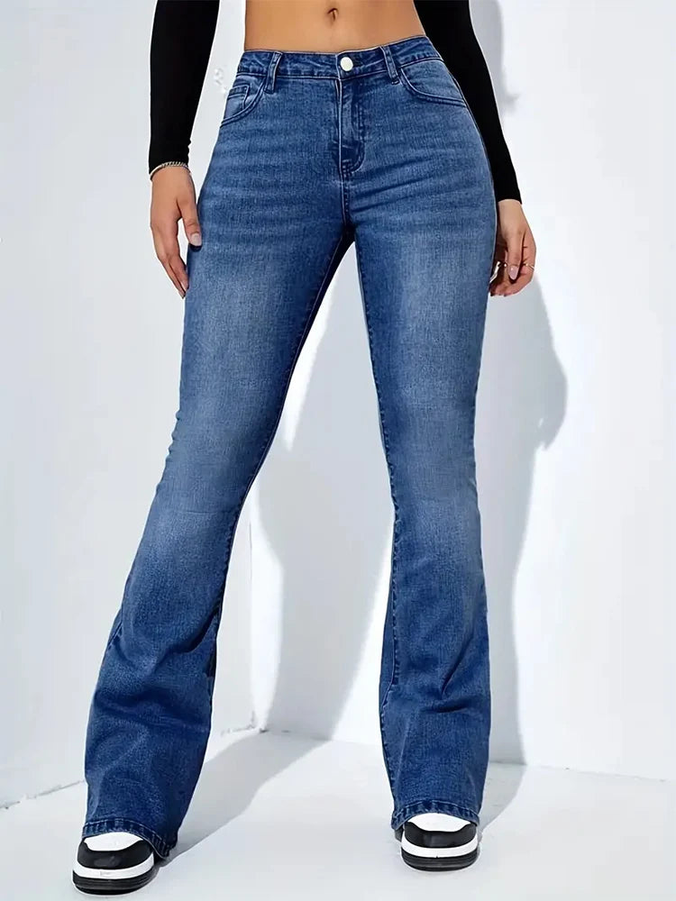 Flare Stretch Moustache Jeans