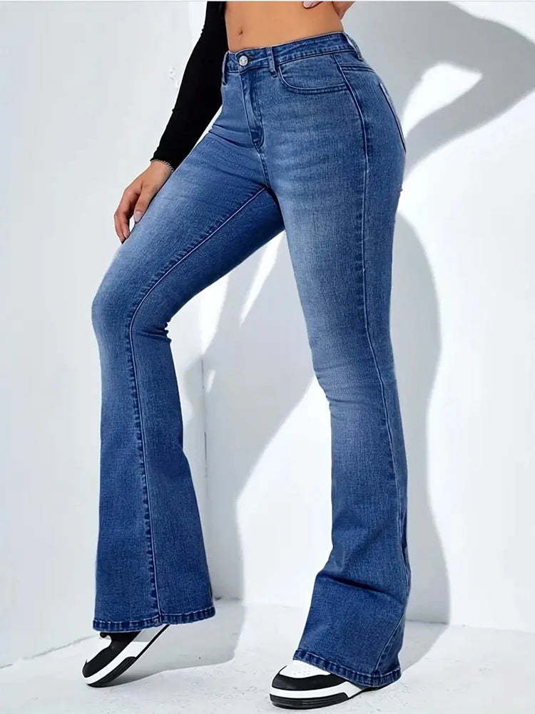 Flare Stretch Moustache Jeans