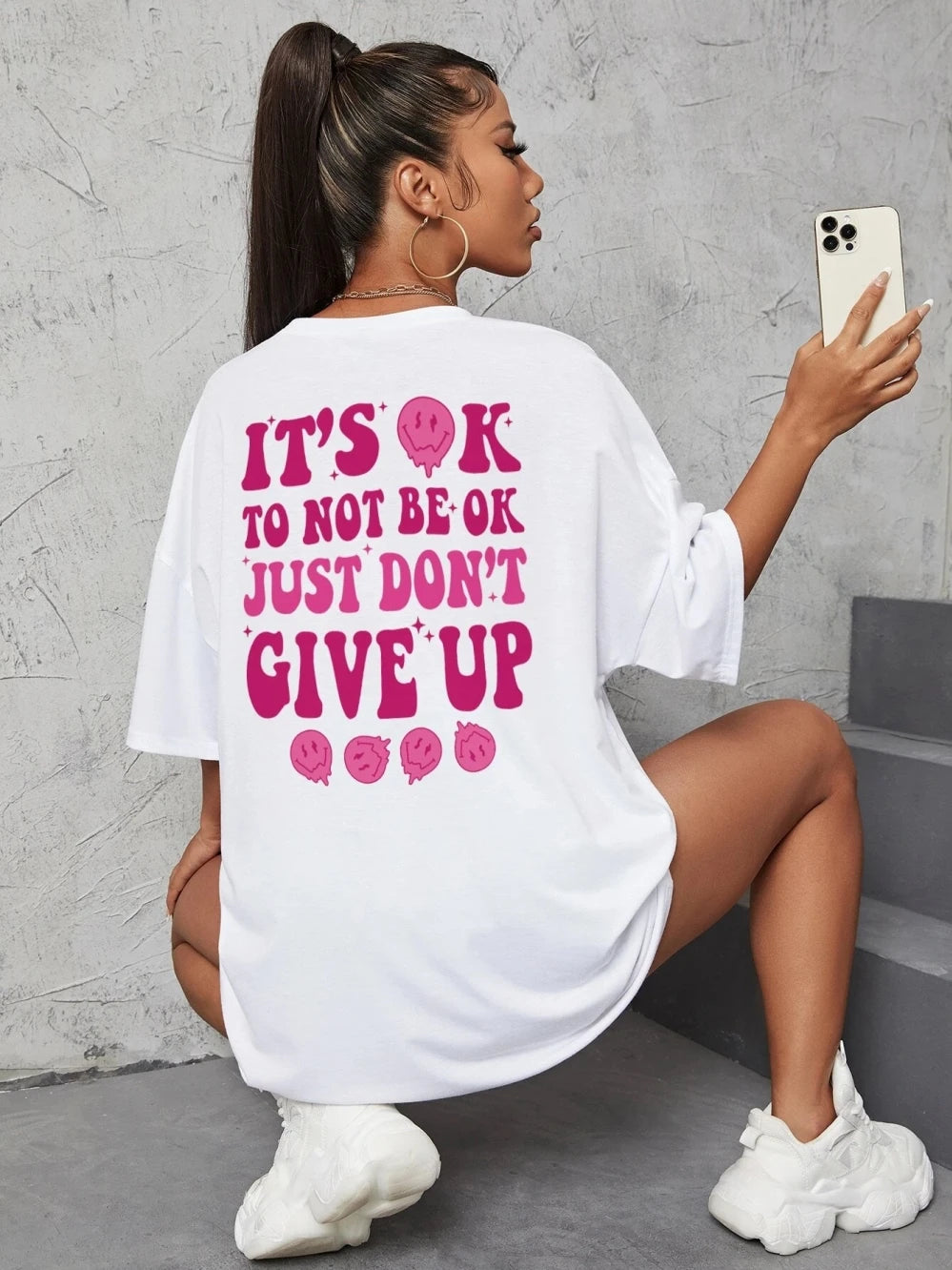 It'S Ok To Not Be Ok Just Don'T Give Upfemale Tshirt