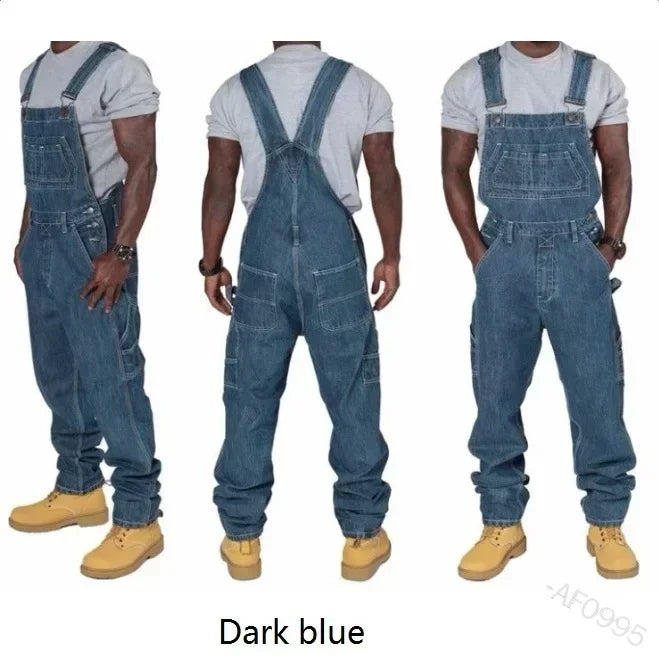 Overalls Men Pockets